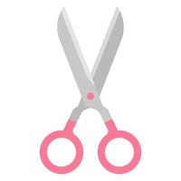 Stationery portable scissors flat icon illustration vector