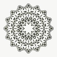 plantilla de diseño de fondo plano mandala vector