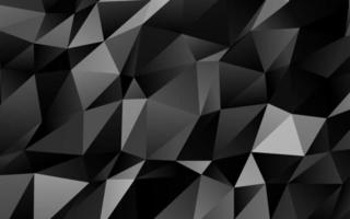 plata oscura, vector gris brillante patrón triangular.