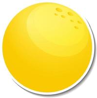 Sticker template with the moon isolated vector