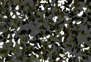 Light Green vector pattern with chaotic shapes.