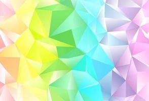 Light Multicolor, Rainbow vector shining triangular pattern.