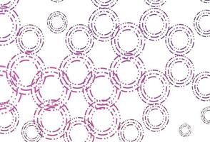 Light pink vector pattern with spheres.