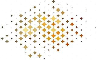 Light Yellow, Orange vector cover with small and big stars.