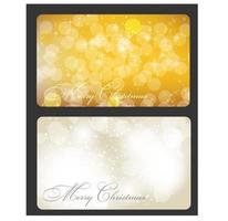 conjunto de tarjetas con bolas de navidad, estrellas y copos de nieve, ilustración vector