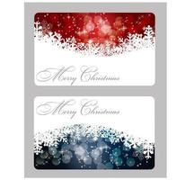 Set of vector Christmas New Year banners cards