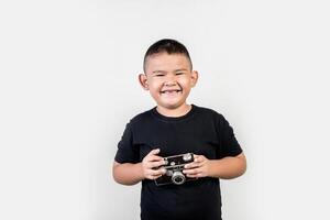 fotógrafo de niños tomar una foto