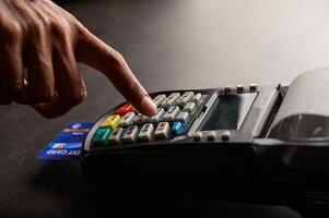 Credit card payment, buy and sell products photo