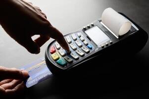 Credit card payment, buy and sell products photo