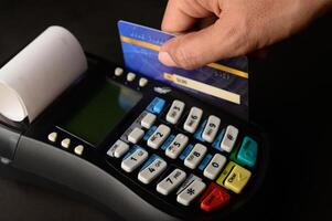 Credit card payment, buy and sell products photo