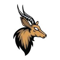 Antelope head vector design