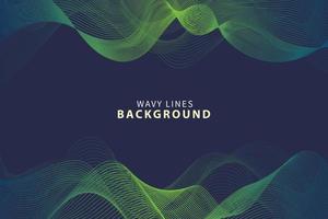 Wavy line background dynamic flow concept vector