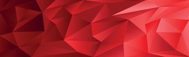 Abstract red gradient triangles of different sizes - Vector