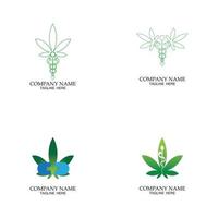 marihuana medicinal, cannabis símbolo médico icono ilustración vector