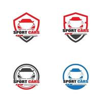 vector de diseño de plantilla de logotipo de coche deportivo - vector