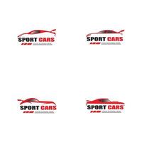 sport car logo template design vector - Vector