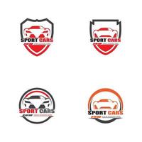 vector de diseño de plantilla de logotipo de coche deportivo - vector