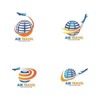 Air Travel logo vector icon design template-vector