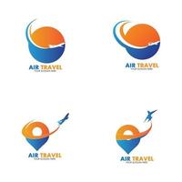 Air Travel logo vector icon design template-vector