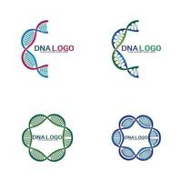 DNA vector logo design template