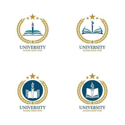 University, Academy, School and Course logo design template