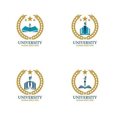 University, Academy, School and Course logo design template