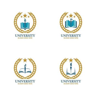 University, Academy, School and Course logo design template