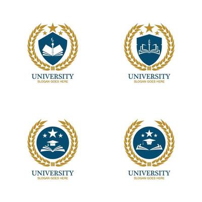 University, Academy, School and Course logo design template