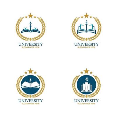 University, Academy, School and Course logo design template