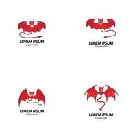 Devil logo vector icon template