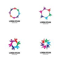 Community logo, Teamwork logo ,Group logo vector