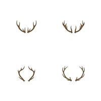 Deer Antlers Logo Template Illustration Design. vector
