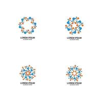 Molecule vector illustration design