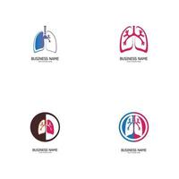 lung logo vector illustration design template