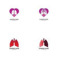 lung logo vector illustration design template