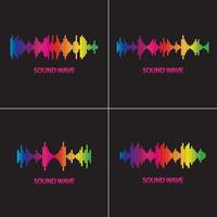 sound waves logo illustration design vector