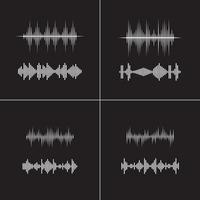 Sound waves vector illustration