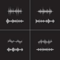 Sound waves vector illustration