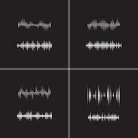 Sound waves vector illustration