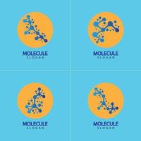 Molecule vector illustration design