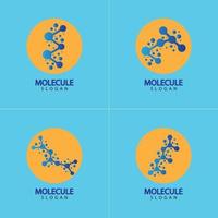 Molecule vector illustration design