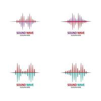 Sound waves vector illustration