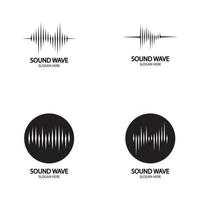 Sound waves vector illustration