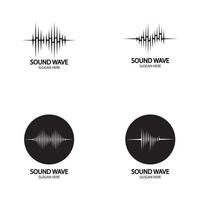 Sound waves vector illustration