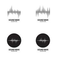 Sound waves vector illustration