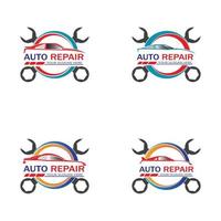 vector de logo de reparación automática. plantilla de logotipo automotriz