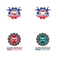 vector de logo de reparación automática. plantilla de logotipo automotriz