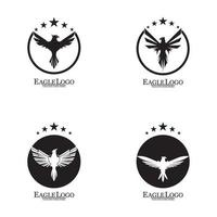 Eagle icon logo design vector template