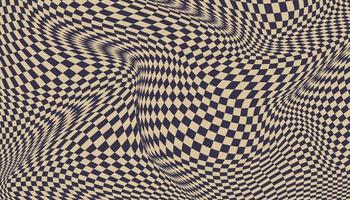 Flat distorted checkered background vector