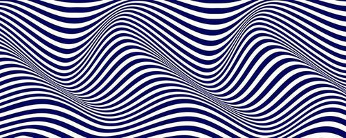 Distorted ink stripes optical illusion background vector
